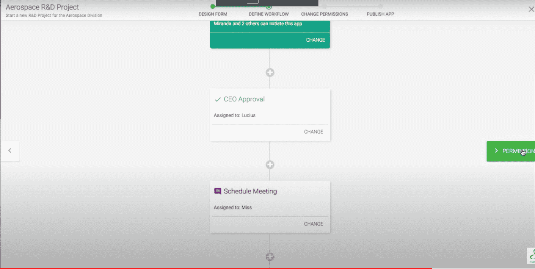 picture showing timeline overview on kissflow platform