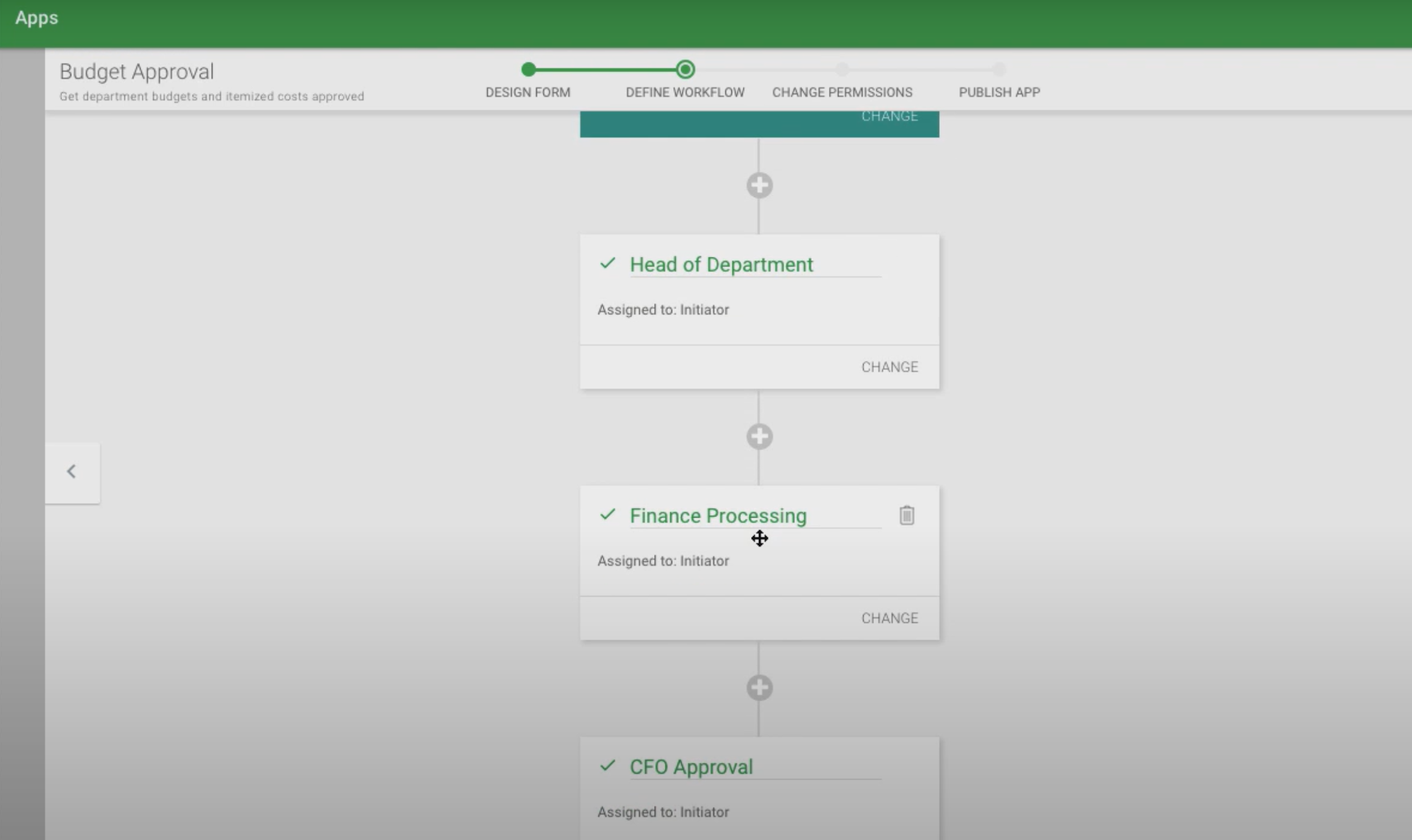 budget approval automation process on kissflow