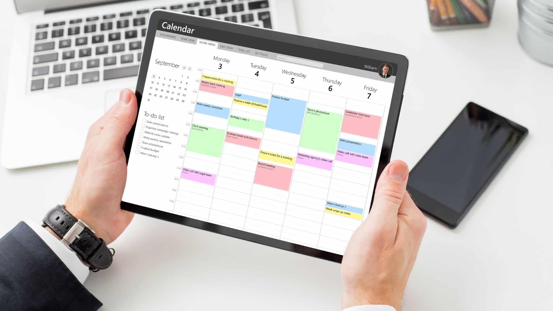 project management calendar